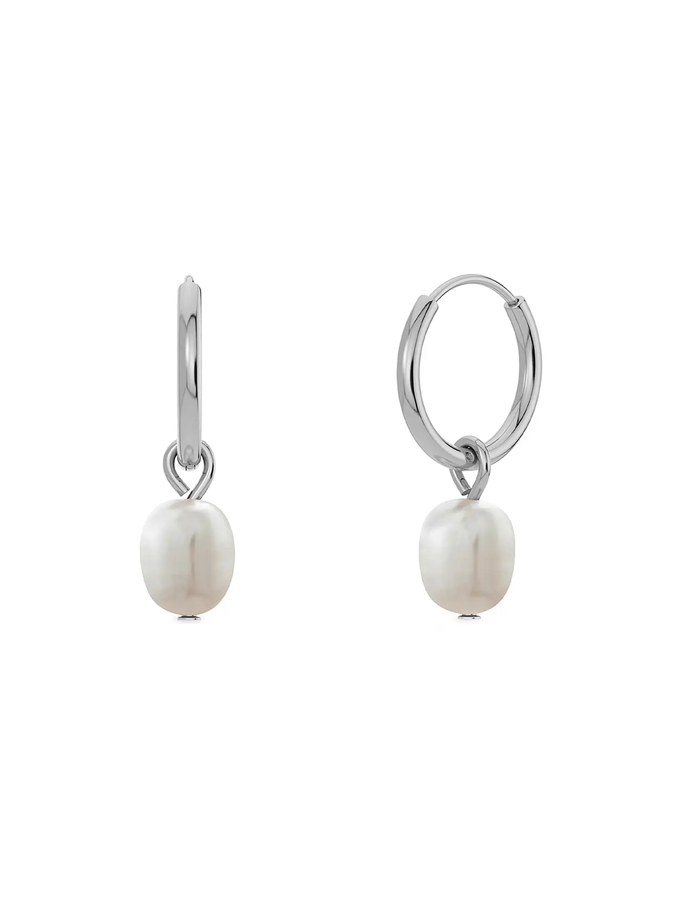 EDBLAD | Ohrringe PERLA HOOPS Steel | 